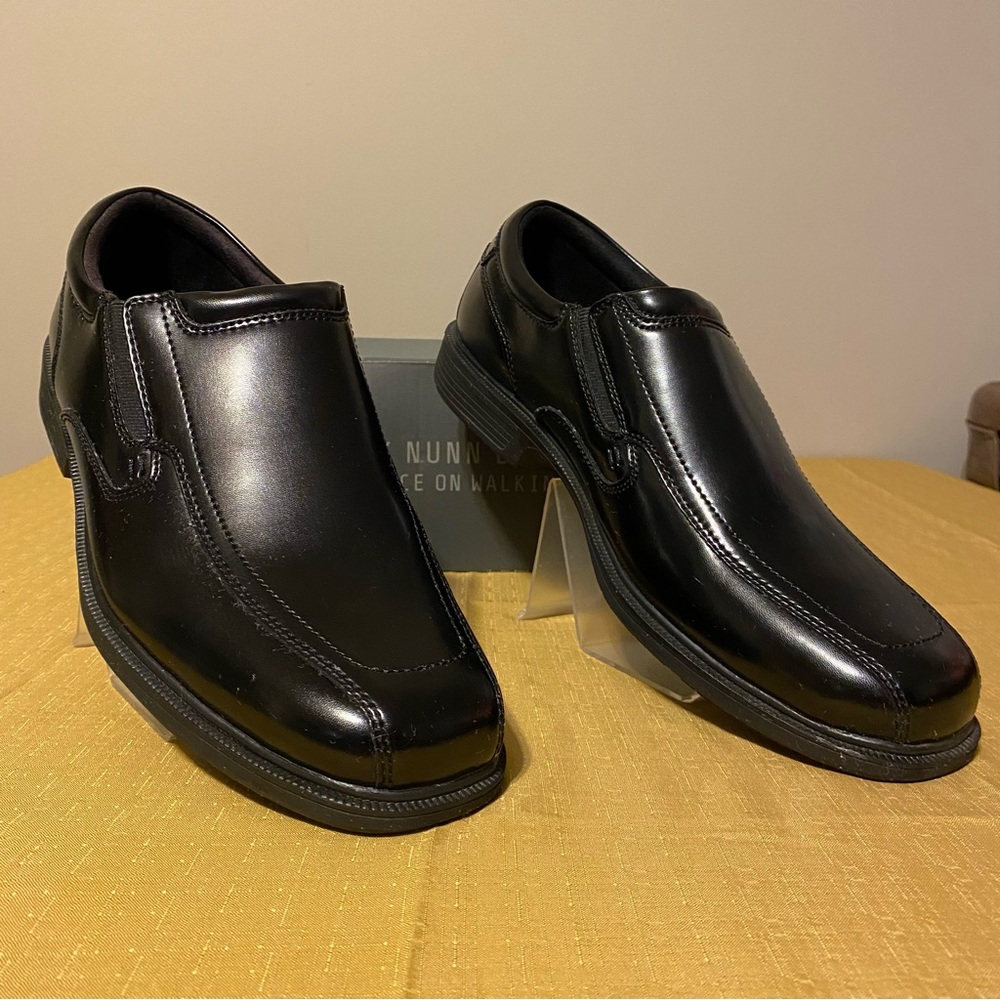 NWT NUNN BUSH slip resistant comfortable walking shoes black size 13 W